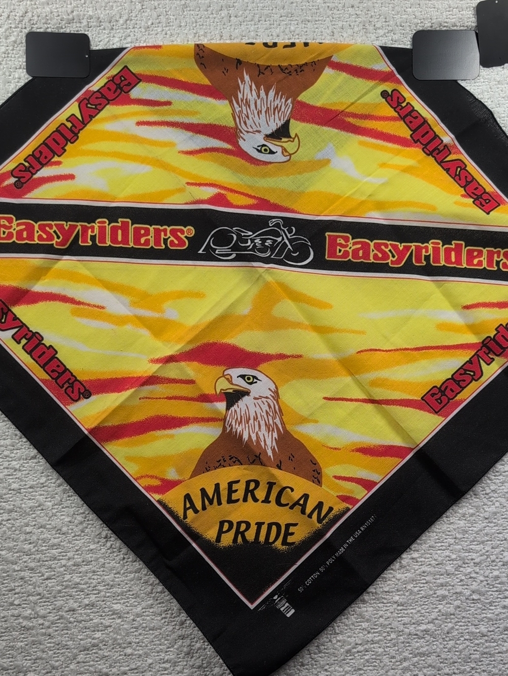 Classic Riders by Lee EasyRiders American Pride Yellow and Red Eagle Bandana